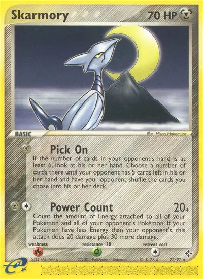 Skarmory 21 card from Dragon