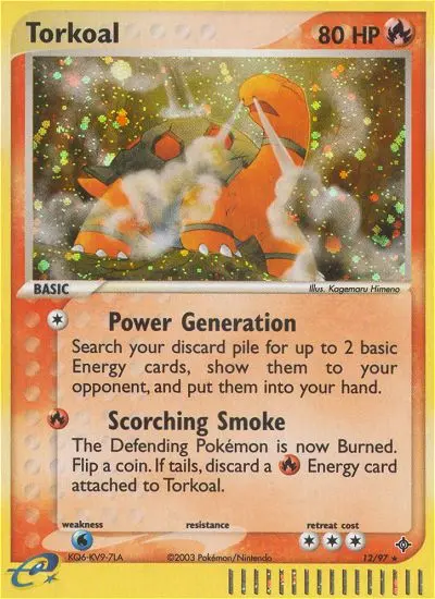 Torkoal 12 — Dragon 12, Holofoil finish