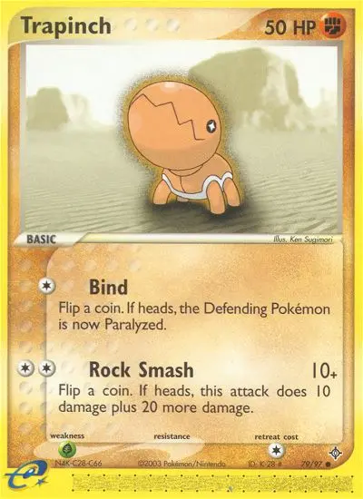 Trapinch 79 card from Dragon