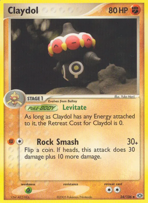 Claydol 24 card from Emerald