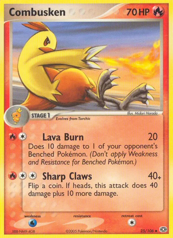 Combusken 25 card from Emerald