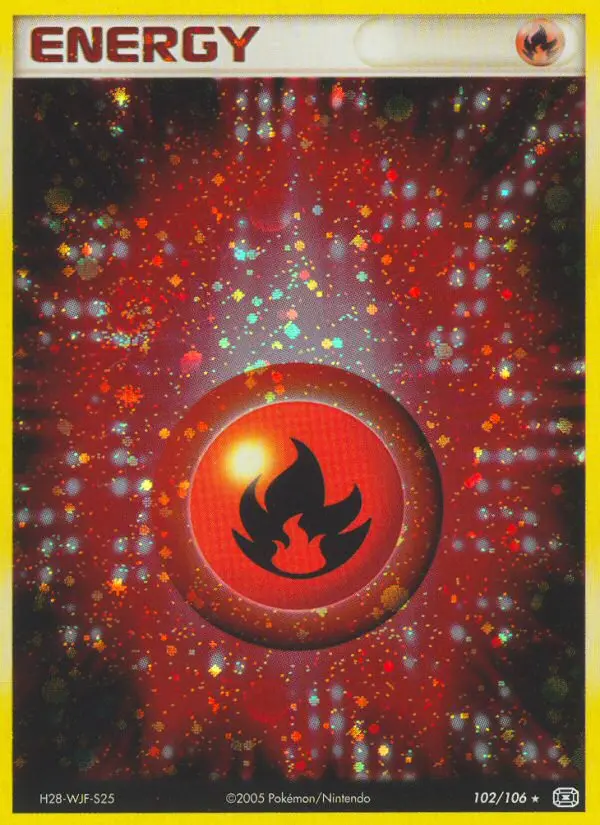 Fire Energy 102 card from Emerald