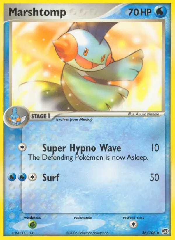 Marshtomp 36 card from Emerald