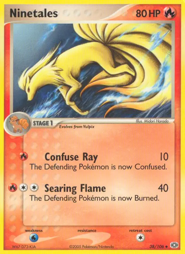 Ninetales 38 card from Emerald