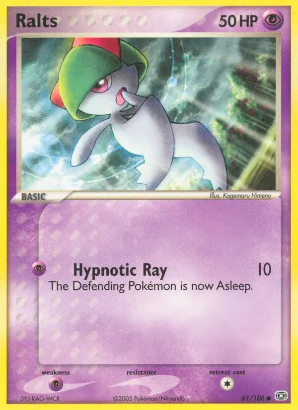 Ralts 61 card from Emerald
