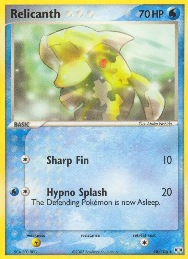 Relicanth 18 card from Emerald