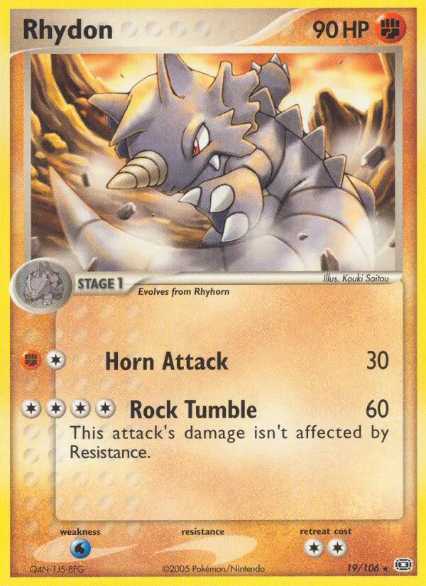 Rhydon 19 card from Emerald