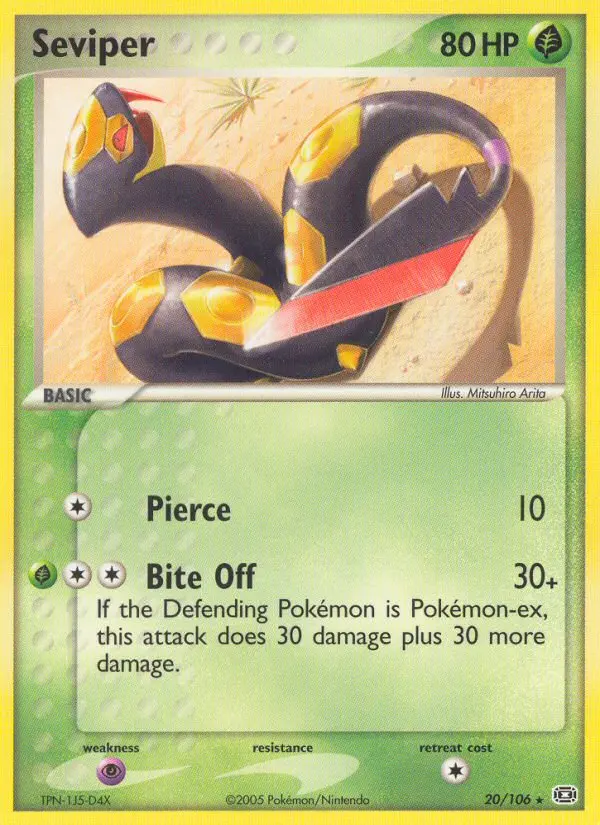Seviper 20 card from Emerald