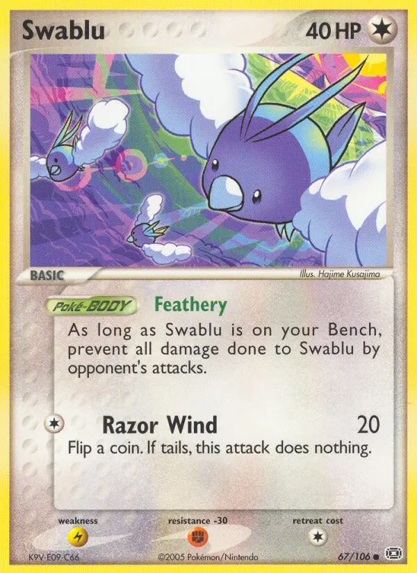 Swablu 67 card from Emerald