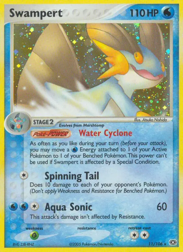 Swampert 11 card from Emerald