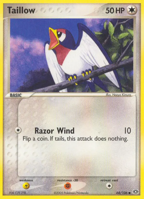 Taillow 68 card from Emerald