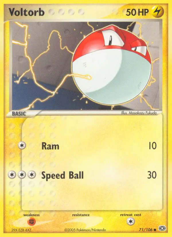 Voltorb 71 card from Emerald
