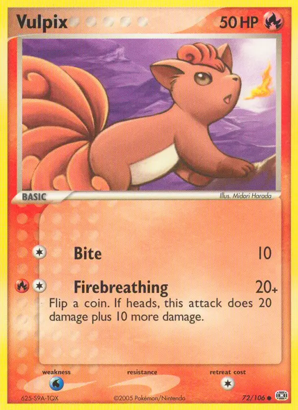 Vulpix 72 — Emerald 72, Normal finish