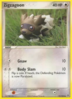 Zigzagoon — Emerald #74