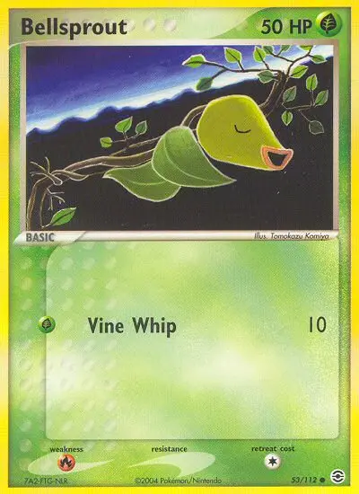 Bellsprout 53 card from FireRed & LeafGreen