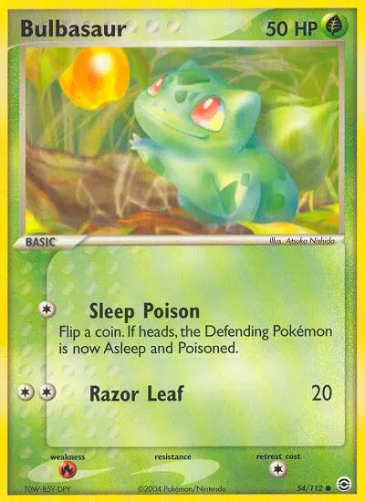 Bulbasaur 54 — FireRed & LeafGreen 54, Normal finish