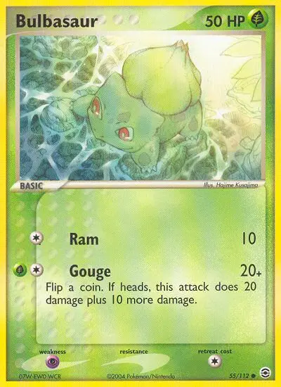 Bulbasaur 55 — FireRed & LeafGreen 55, Normal finish