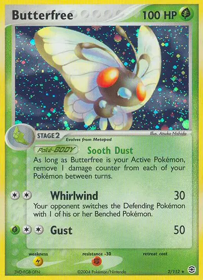 Butterfree 2 card from FireRed & LeafGreen