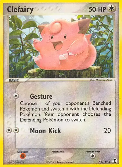 Clefairy 59 card from FireRed & LeafGreen