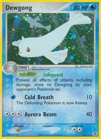 Dewgong 3 — FireRed & LeafGreen 3, Holofoil finish