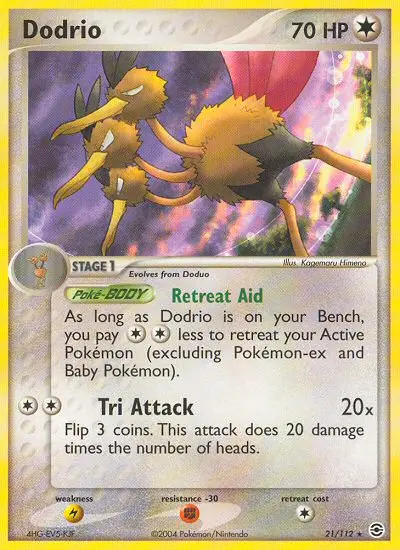 Dodrio 21 card from FireRed & LeafGreen