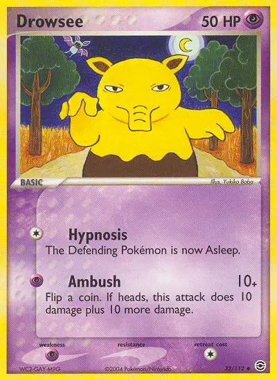 Drowzee 32 — FireRed & LeafGreen 32, Normal finish