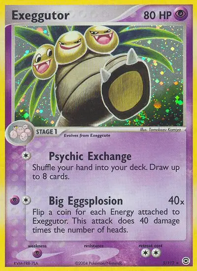 Exeggutor 5 — FireRed & LeafGreen 5, Holofoil finish