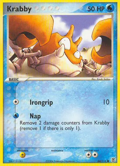 Krabby 66 — FireRed & LeafGreen 66, Normal finish