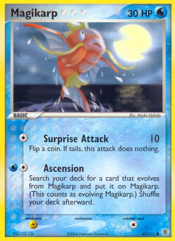 Magikarp 67 card from FireRed & LeafGreen