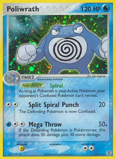 Poliwrath 11 card from FireRed & LeafGreen