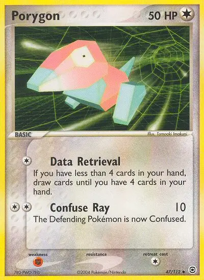 Porygon 47 card from FireRed & LeafGreen