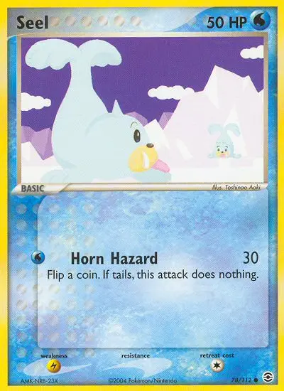 Seel 78 card from FireRed & LeafGreen