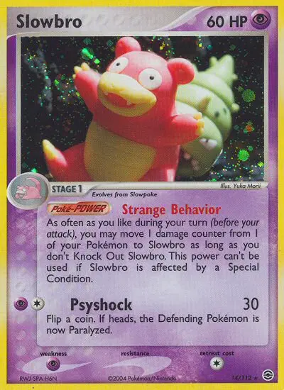 Slowbro 14 card from FireRed & LeafGreen