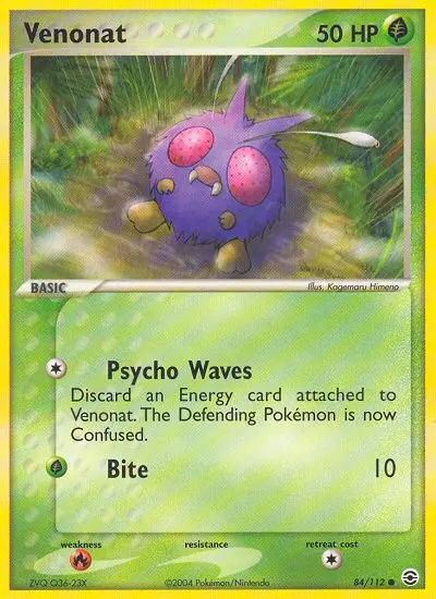 Venonat 84 — FireRed & LeafGreen 84, Normal finish