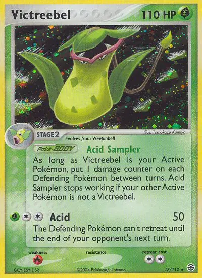 Victreebel 17 card from FireRed & LeafGreen