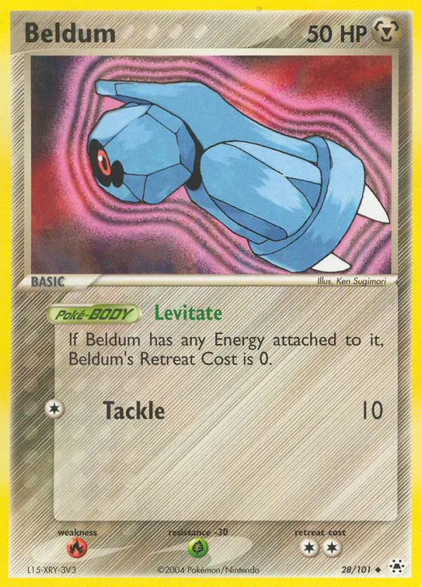 Beldum 28 card from Hidden Legends