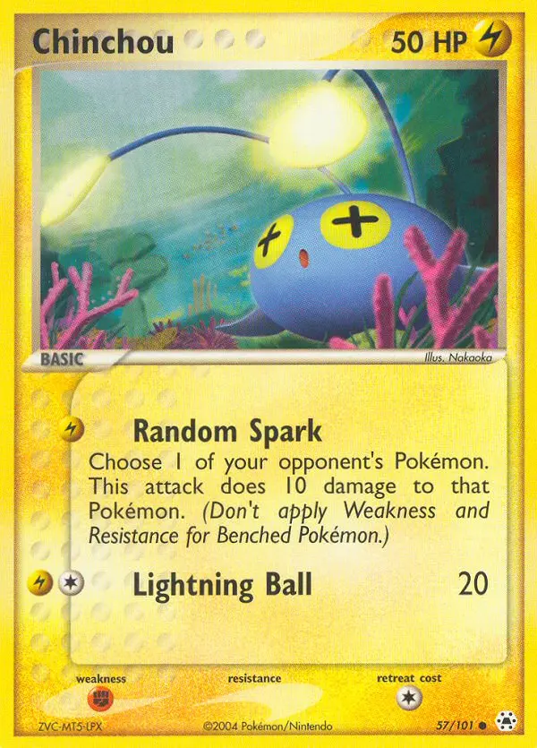 Chinchou 57 — Hidden Legends 57, Normal finish