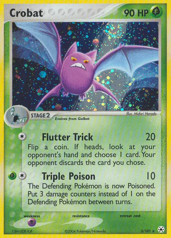 Crobat 3 card from Hidden Legends