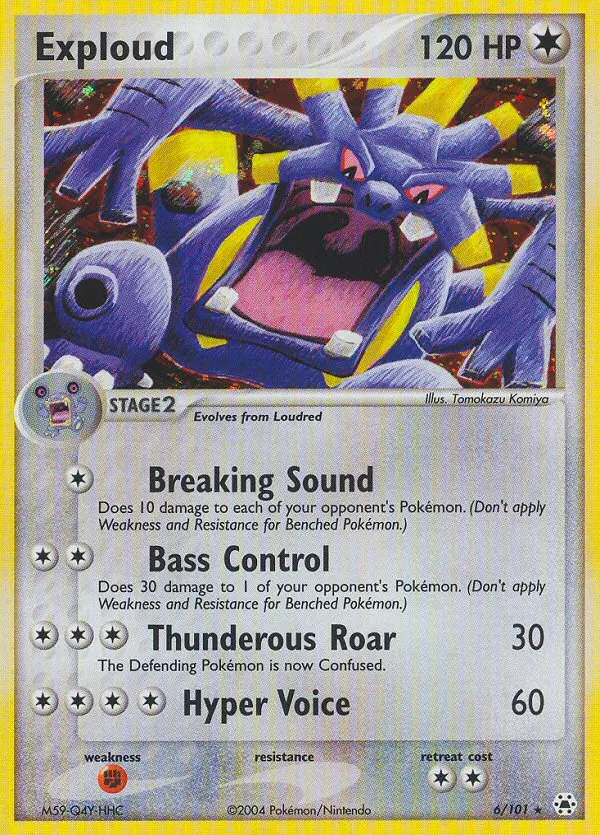 Exploud 6 — Hidden Legends 6, Holofoil finish
