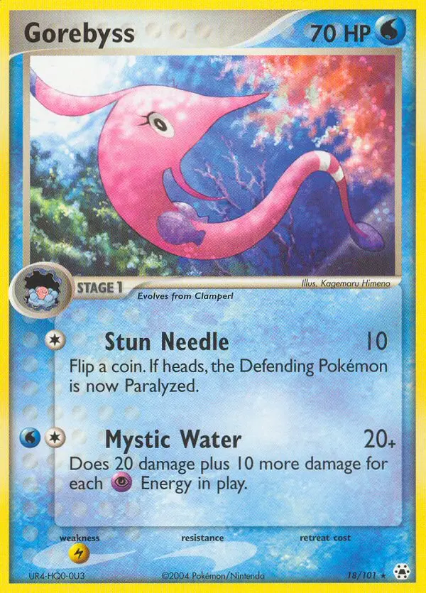 Gorebyss 18 card from Hidden Legends