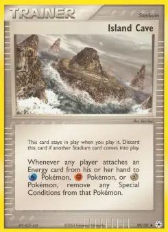 Island Cave 89 — shown as an example of the Reverse Holofoil finish