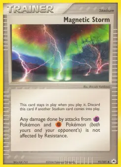Magnetic Storm 91 — shown as an example of the Reverse Holofoil finish