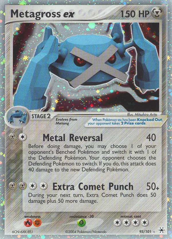 Metagross ex 95 card from Hidden Legends
