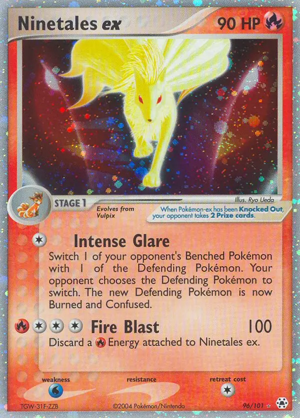 Ninetales ex 96 — the most expensive Hidden Legends card
