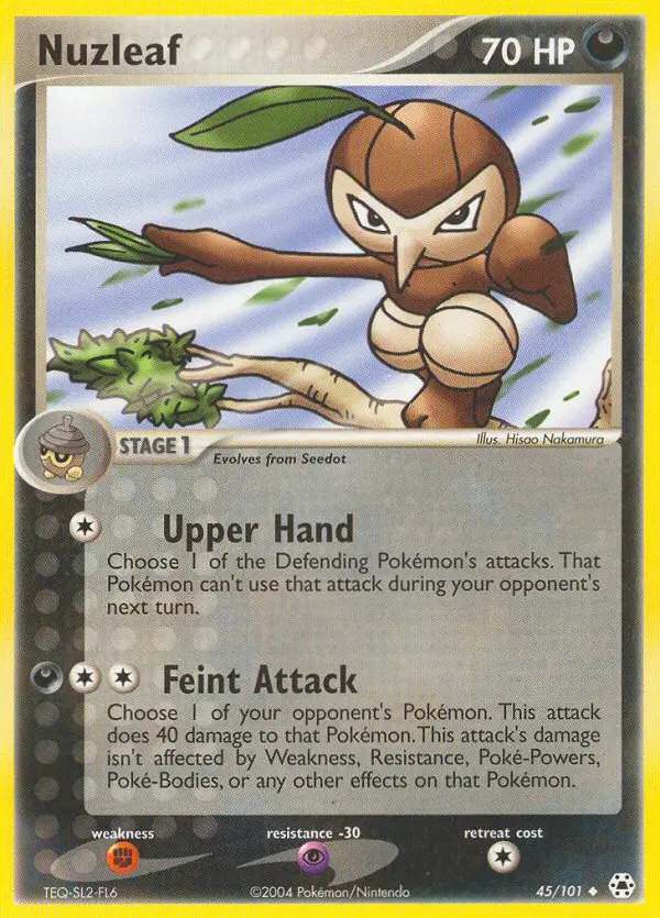 Nuzleaf 45 card from Hidden Legends