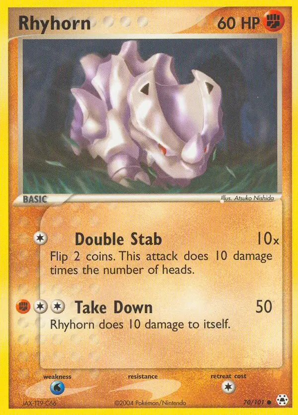 Rhyhorn 70 — Hidden Legends 70, Normal finish