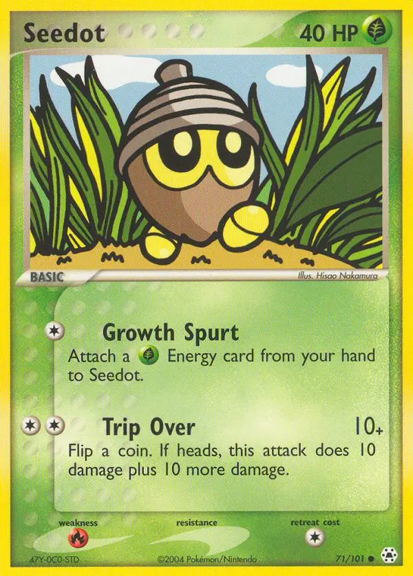 Seedot 71 card from Hidden Legends