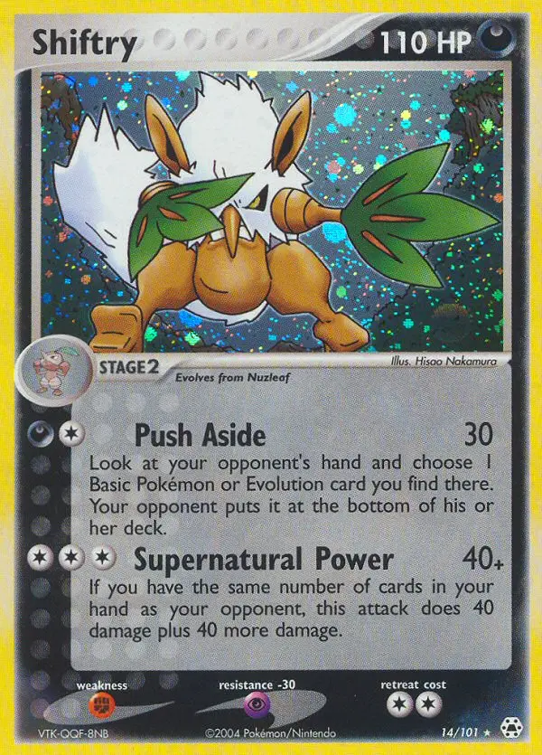 Shiftry 14 card from Hidden Legends