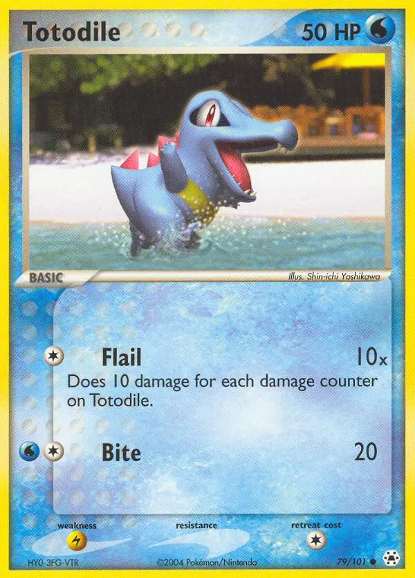Totodile 79 card from Hidden Legends