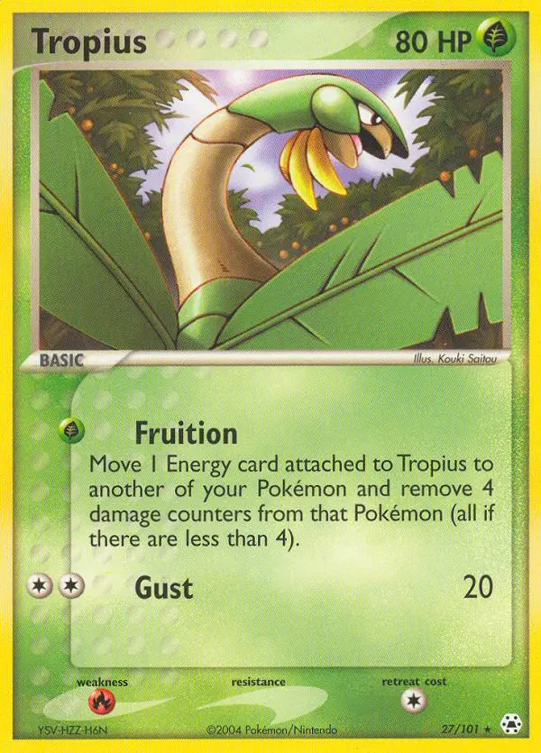 Tropius 27 — Hidden Legends 27, Normal finish